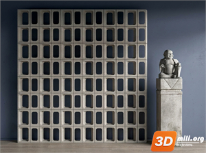 Folding screen Skp Files 
